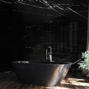 Lastra di marmo Alexander Black Lucido, 2 cm
