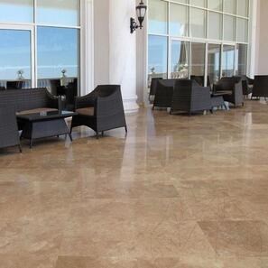Travertino Walnut Cross Cut Polisat, 30,5 x 61 x 1,2 cm