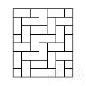 Travertino Classic Cross Spazzolato e Daltuit, 61 x 40,6 x 3 cm