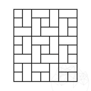 Travertino Classic Cross Spazzolato e Daltuit, 61 x 40,6 x 3 cm