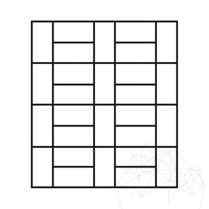 Travertino Classic Cross Spazzolato e Daltuit, 61 x 40,6 x 3 cm