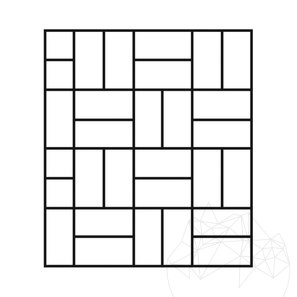 Travertino Classic Cross Spazzolato e Daltuit, 61 x 40,6 x 3 cm