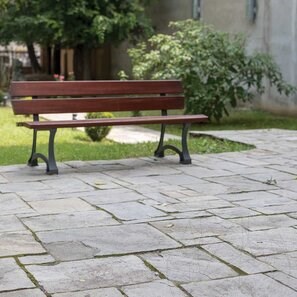 Ardesia Kavala tagliata a mano modello romano Natur, 2.5-4.5 cm