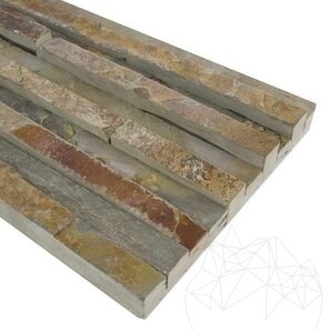 Pannello ardesia Multi Stripes, 15 x 60 cm