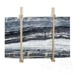 Lastre di marmo Azur Black Lucidato, 2 cm