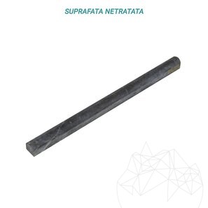 M2 Marmo nero perline, 2 x 2 x 30.5 cm