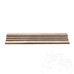 Noce Travertino M7 Modanatura 2.5 x 6 x 30.5 cm