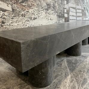 Panchina da giardino in marmo PureMess Ceppo, 180 x 50 x 44 cm