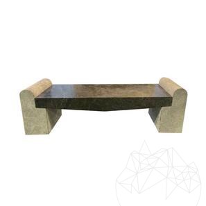 Panchina da giardino in marmo Romano Ceppo, 165 x 40 x 50 cm