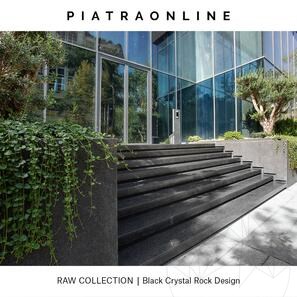 Lastra di Granito Black Crystal Rock Design 3CM