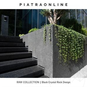 Lastra di Granito Black Crystal Rock Design 3CM