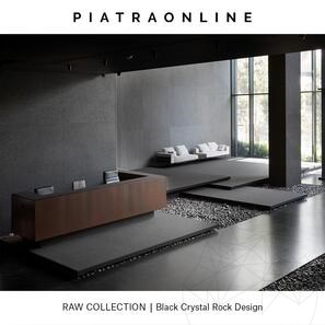 Lastra di Granito Black Crystal Rock Design 3CM
