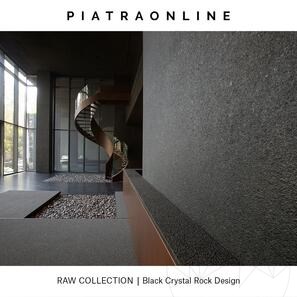 Lastra di Granito Black Crystal Rock Design 2CM