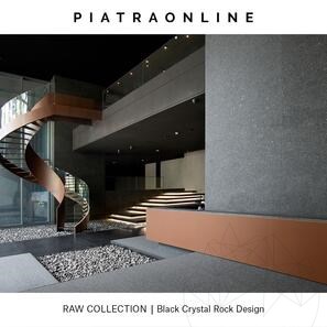 Lastra di Granito Black Crystal Rock Design 3CM