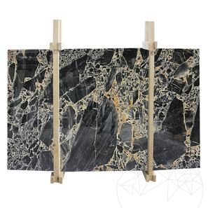 Lastra in marmo Black Leopard lucido, 2 cm