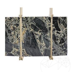 Lastra in marmo Black Leopard lucido, 2 cm