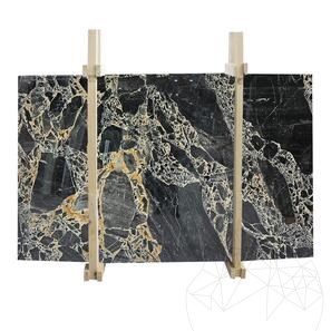 Lastra in marmo Black Leopard lucido, 2 cm