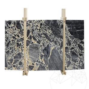 Lastra in marmo Black Leopard lucido, 2 cm