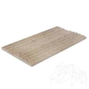 Travertino Latte PREMIUM Liscio, 15 cm x LL