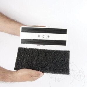 LTP Profesional Black Emulsifying Pad - Pulisce le superfici strutturate (rimuove sporco, adesivo, stucco)