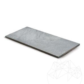 Pietra sinterizzata L'ALTRA PIETRA Castello Grey, 40 X 80 X 2 cm, R11 - Antiscivolo per uso esterno
