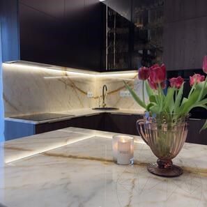 Lastra di marmo Calacatta Oro Lucido, 2 cm