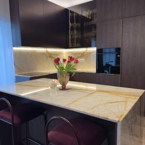 Lastra di marmo Calacatta Oro Lucido, 2 cm