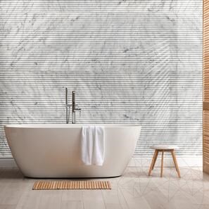 Lastra di Marmo Carrara White Infinity Design  2CM