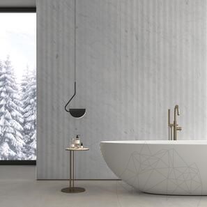 Lastra di Marmo Carrara White Zigzag Design 2CM