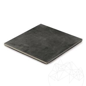 Pietra sinterizzata L'ALTRA PIETRA Cemento Black, 60 X 60 X 2 cm, R11 - Antiscivolo per uso esterno
