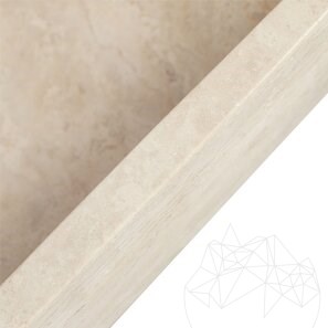 Arco Travertino Classico Lavello SRVS, 55 x 45 x 12 cm