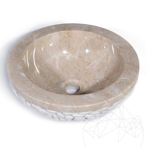 Lavello Matia Marmo Beige Ciottoli