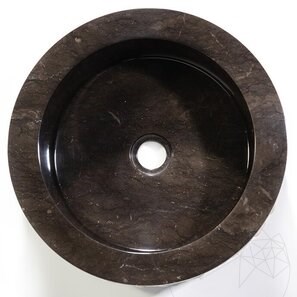Lavello Matia Marmo Cerchi Nero