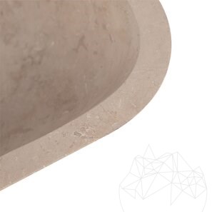 Matia Lavello Travertino Classico BRTA, 50 x 40 x 13 cm