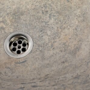 Lavello Matia in travertino argento BRTA, 50 x 40 x 13 cm