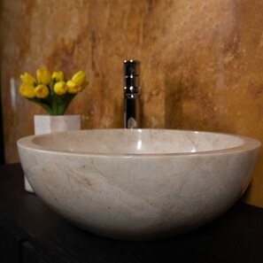 Lavello in marmo Matia Cappuccino RS-5, 42 x 15 cm