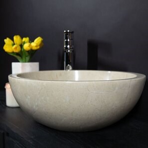 Lavello in marmo Matia Light Beige RS-5, 42 x 15 cm