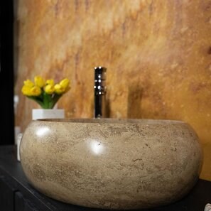 Lavabo in travertino Matia Latte RS-21