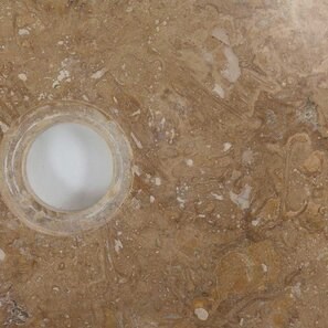 Lavabo in travertino Matia Latte RS-19, 41 x 16 cm