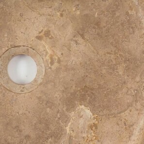 Lavello Matia in travertino Milk RS-22, 41,5 x 15 cm