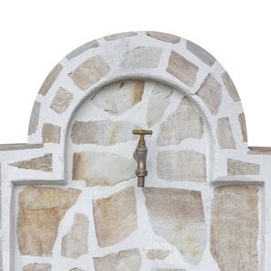 Cismea Grande Giardino, Tradizionale, autoportante - Poligonale impiallacciato in pietra, Ardesia Rhodos, 105 x 70 cm