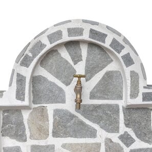 Cismea Small Garden, Tradizionale, autoportante - Rivestimento poligonale in pietra, ardesia Kavala, 80 x 55 cm, 70 kg