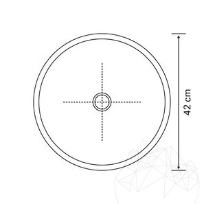 Lavello Tao in travertino argento SP-26, 82x42 cm
