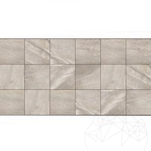 Pietra sinterizzata L'ALTRA PIETRA Etna Light Grey, 60 X 60 X 2 cm, R11 - Antiscivolo per uso esterno
