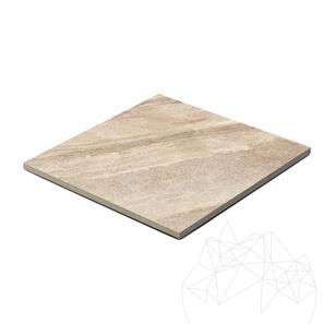 Pietra sinterizzata L'ALTRA PIETRA Etna Cappuccino, 60 X 60 X 2 cm, R11 - Antiscivolo per uso esterno