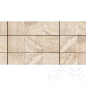Pietra sinterizzata L'ALTRA PIETRA Etna Cappuccino, 60 X 60 X 2 cm, R11 - Antiscivolo per uso esterno