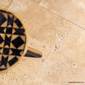 Travertino Classic Cross Cut Periat, 40,6 x 20,3 x 1,2 cm