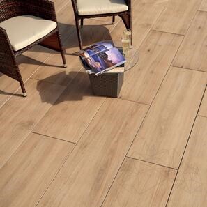 Pietra sinterizzata L'ALTRA PIETRA Harena Holz Noce, 40 X 120 X 2 cm, R11 - Antiscivolo per uso esterno