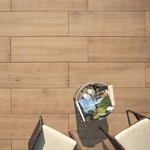 Pietra sinterizzata L'ALTRA PIETRA Harena Holz Noce, 40 X 120 X 2 cm, R11 - Antiscivolo per uso esterno