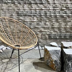 Pannello di rivestimento in ardesia Kavala X-Long 3D 15 cm x (30-150 cm)